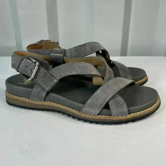 NWB Sofft Fairbrook Women’s Sandal Flats Steel Gray Size 7.5 Summer Comfortable - Picture 7 of 11